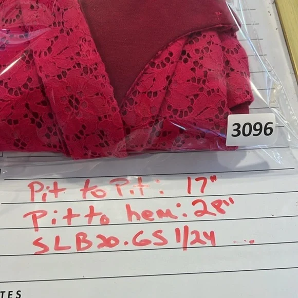 Anthropologie Deletta Silverfield Pink Sweetheart Lace Cutout Dress Size Medium - Picture 13 of 13